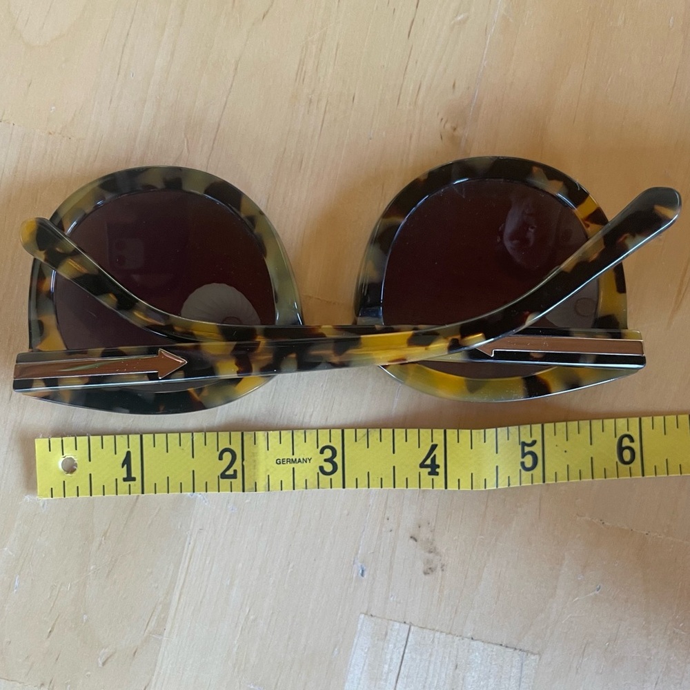 Karen Walker Super Duper Strength Sunglasses - Crazy Tortoise - Picture 8 of 11